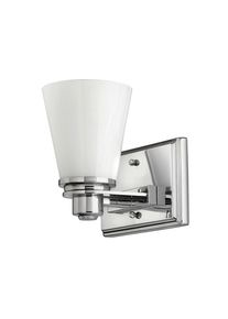 Elstead Lighting , Chromfarben , Metall, Glas , 18.4x19.1x15.9 cm , Gr&uuml;ner Punkt, RoHS , Beleuchtung, Innenleuchten, Badezimmerlampen, Badezimmer-Wandleuchten