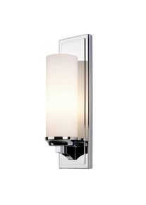 Elstead Lighting , Chromfarben , Metall, Glas , 12.9x40.9x11.4 cm , Gr&uuml;ner Punkt, RoHS , Beleuchtung, Innenleuchten, Badezimmerlampen, Badezimmer-Wandleuchten