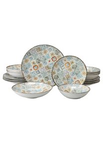 Creatable , Mehrfarbig , Keramik , Mosaik , stapelbar , Kochen & Essen, Geschirr, Geschirrsets, Tafelservices