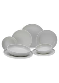 Creatable , Creme , Keramik , lebensmittelecht, stapelbar , Kochen & Essen, Geschirr, Geschirrsets, Tafelservices