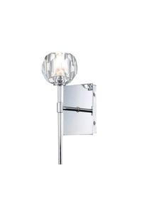 Elstead Lighting , Chromfarben , Metall, Glas , 16.6x12.2x34.6 cm , Gr&uuml;ner Punkt, RoHS , Beleuchtung, Innenleuchten, Badezimmerlampen, Badezimmer-Wandleuchten