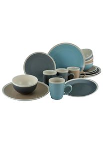 Creatable , Mehrfarbig , Keramik , Uni , 300 ml,400 ml , 30.5x32.5x38.5 cm , Kochen & Essen, Geschirr, Geschirrsets