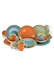 Creatable , Mehrfarbig , Keramik , 300 ml , handbemalt , Kochen & Essen, Geschirr, Geschirrsets