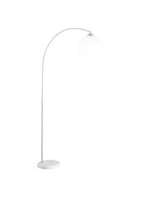Globo , Wei&szlig; , Kunststoff , 30x196x92 cm , CE , Beleuchtung, Innenleuchten, Stehleuchten, Bogenlampen