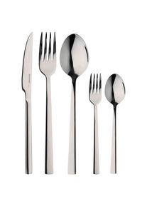 M&Ouml;BELIX M&ouml;belix , Silberfarben , Metall , 27.3x5.2x40.5 cm , Lfgb , lebensmittelecht , Kochen & Essen, Besteck, Bestecksets