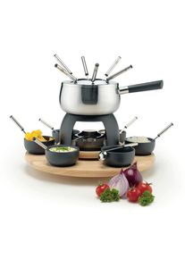 M&auml;ser M&auml;ser , Braun, Schwarz , Holz, Metall , 45x45x21 cm , Spritzschutz, leichte Reinigung , K&uuml;che, K&uuml;chenelektroger&auml;te, Tischgrills & Fondue, Fondue