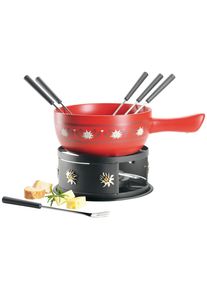 M&auml;ser M&auml;ser , Rot, Schwarz , Metall, Keramik , 34x22.5x19 cm , K&uuml;che, K&uuml;chenelektroger&auml;te, Tischgrills & Fondue, Fondue