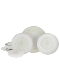 Creatable , Creme, Wei&szlig; , Keramik , stapelbar , Kochen & Essen, Geschirr, Geschirrsets, Tafelservices