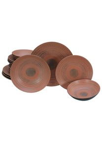 Creatable , Braun, Terracotta , Keramik , stapelbar , Kochen & Essen, Geschirr, Geschirrsets, Tafelservices