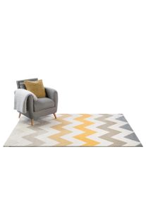 benuta Pop Matto Dessert Keltainen 120x170 cm Keltainen Geometrinen