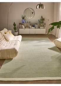 benuta Pure Wool Rug Laura Green 120x170 cm - Natural Wool Rugs