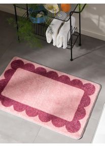 benuta Pop Bath Rug Frame Pink 80x150 cm - Bathroom Rug