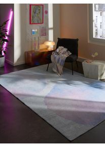 benuta Pop Washable Rug Luna Grey/Blue 160x230 cm - Machine Washable Rug