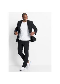bonprix, Herren, Anzug &raquo;Anzug (2-tlg. Set), Regular Fit&laquo; Set, 2 tlg. regular fit Regular Fit, pflegeleichtes Material, zweiteiliges Set, schwarz (