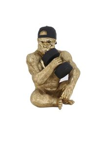 Dekotier, Goldfarben, Kunststoff, 21x31x22 cm, Dekoration, Dekofiguren & Skulpturen, Dekotiere