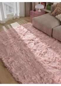 Tapis poil ras shaggy lavable Nanuk Fuchsia 120x170 cm0000 - Tapis poil court design moderne pour salon