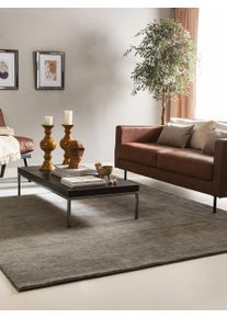 benuta nest Tapis en laine Jamal Gris 120x170 cm0000 - Tapis en fibres naturelles