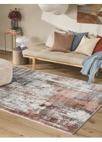 benuta POP Tapis Vintage lavable Mara Rose 120x170 cm0000 - Tapis poil ras / effet us&eacute;