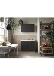 respekta Minik&uuml;che Merle B: ca. 100cm Schwarz/Eiche