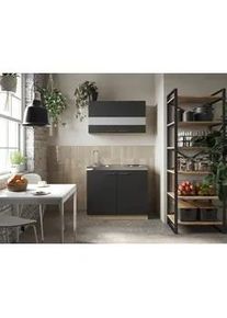 respekta Minik&uuml;chen Merle B: ca. 100cm Schwarz/Eiche