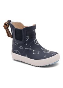 Gummistiefel bisgaard "baby rubber", M&auml;dchen, Gr. 27, navy astronaut, Gummi, gemustert, Schuhe Gummistiefel, Babyschuh mit Stretcheinsatz, Gr&ouml;&szlig;enschablone zum Download