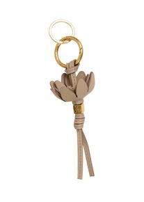 Schl&uuml;sselanh&auml;nger "Kaya", Damen, taupe, Nappaleder, MARC O'POLO ACCESSORIES, Basic, Schl&uuml;sselanh&auml;nger Schl&uuml;sselanh&auml;nger, Taschenanh&auml;nger, Accessories, mit handgefertigter Bl&uuml;te