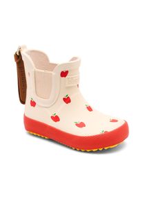 Gummistiefel bisgaard "baby rubber", M&auml;dchen, Gr. 22, apple, Naturkautschuk, gemustert, Schuhe Gummistiefel, Babyschuh mit Stretcheinsatz, Gr&ouml;&szlig;enschablone zum Download