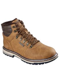 Winterstiefel Skechers "CORADO-MEMPHIS", Herren, Gr. 45, hellbraun, Lederimitat, Schuhe Winterstiefel, Schn&uuml;rstiefel mit Warmfutter