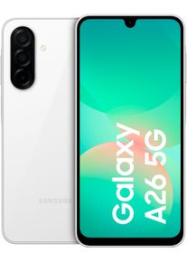 Samsung Smartphone "Galaxy-A26 5G - 128GB", wei&szlig;, 128 GB, Mobiltelefone, Smartphone