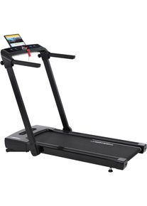 Laufband Christopeit Sport "2 in 1 Walking Pad und Laufband", rot (schwarz, rot), Laufb&auml;nder, ohne Unterlegmatte, Laufband, bis max. 14 km/h, klappbar, 120 kg max. Benutzergewicht, B:68cm H:110cm L:139cm