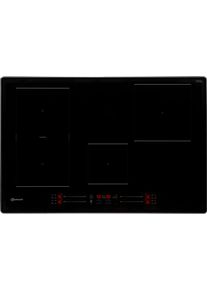 Bauknecht Flex-Induktions-Kochfeld "BS 2677C AL", schwarz, B:77,8cm H:5cm T:51,8cm, Kochfelder, 77 cm Induktionskochfeld mit Flexibler Kochzone, Booster Funktion, Flex-Induktions-Kochfeld
