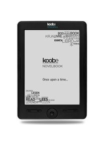 Koobe Novelbook HD Shine 6 "E-Book Reader 8GB Schwarz + Bekool E-Book Reader Fall 6" Schwarz " (6", 8 GB), eReader, Schwarz