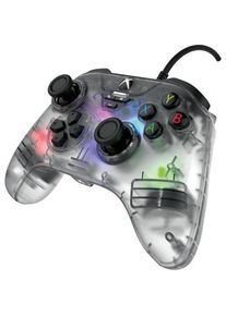 Snakebyte XB Controller GamePad RGB X transparent inkl. Hall-Effekt und 1 Monat Gamepass (PC, Xbox Series S, Xbox Series X, Xbox One S), Gaming 