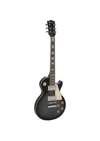 Dimavery LP-750 E-Gitarre, Translucent gray blackburst (E-Gitarre), Gitarre, Schwarz, Transparent, Grau