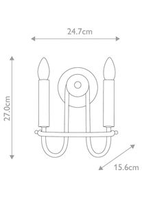 Elstead Lighting, Wandleuchte + Deckenleuchte, Capitol Hill Wandleuchte
