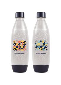 SodaStream Butelki Fuse Bubble Mosaic 2x1L, Wassersprudler, Transparent