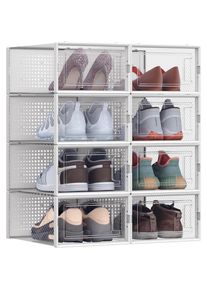 M&Ouml;BELIX M&ouml;belix , Transparent , Kunststoff , 8 F&auml;cher , 33.3x14x23 cm , stapelbar, integrierte Durchl&uuml;ftung , Ordnen & Aufbewahren, Boxen & K&ouml;rbe, Aufbewahrungsboxen