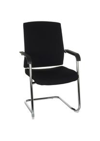 Mid.you , Schwarz , Textil , 59x96x61 cm , ergonomische R&uuml;ckenlehne , B&uuml;rom&ouml;bel, B&uuml;rost&uuml;hle, Besucherst&uuml;hle