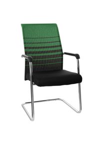 Mid.you , Gr&uuml;n, Schwarz , Metall, Textil , 57x104x55 cm , B&uuml;rom&ouml;bel, B&uuml;rost&uuml;hle, Besucherst&uuml;hle