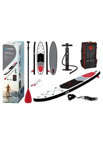 Homezone , Wei&szlig;, Schwarz, Rot, Grau , Kunststoff , 76x15x320 cm , Pools & Wasserspa&szlig;, Wassersport, Stand Up Paddles