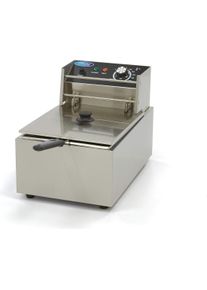 Maxima Deep fryer 6 L 1 Basket up to 12 kg Fries, Fritteuse, Silber