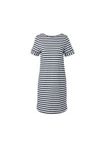 Tchibo - Jerseykleid - Damen - Gr. S - wei&szlig;/gestreift