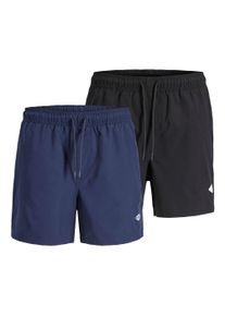 Jack & Jones JACK & JONES Badshorts marinbl&aring; / svart Storlek L