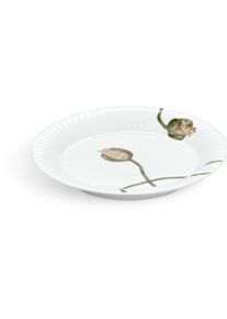 K&Auml;HLER DESIGN K&auml;hler Hammersh&oslash;i Poppy cake plate 19 cm (692290), Teller, Weiss