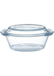 Mason Cash Glass hitzebest&auml;ndige Schale, mit Deckel, Auflaufform, Transparent