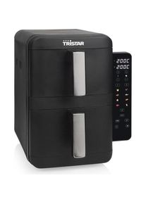 Tristar Doppelter Heissluftfritteuse XXL, Fritteuse, Schwarz, Grau
