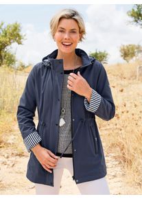 Damen Softshelljacke mit abnehmbarer Kapuze in marine ,Gr&ouml;&szlig;e 21, WITT, 94% Polyester, 6% Elasthan. &Auml;rmelfutter: 100% Polyester