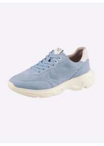 Dames Sneaker met OnAir-binnenzool van Caprice in bleu ,maat 42, Witt, 90% Su&egrave;de, 10% Glad leer
