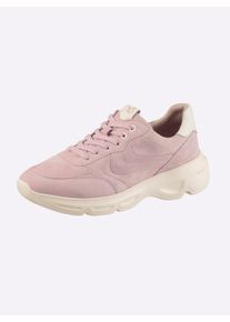 Damen Sneaker mit OnAir-Innensohle von Caprice in ros&eacute; ,Gr&ouml;&szlig;e 39, Witt, 90% Veloursleder, 10% Glattleder