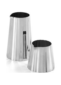 Philippi Zucker und Creme Set Stripes 2tlg. Inox, Milchkanne, Silber